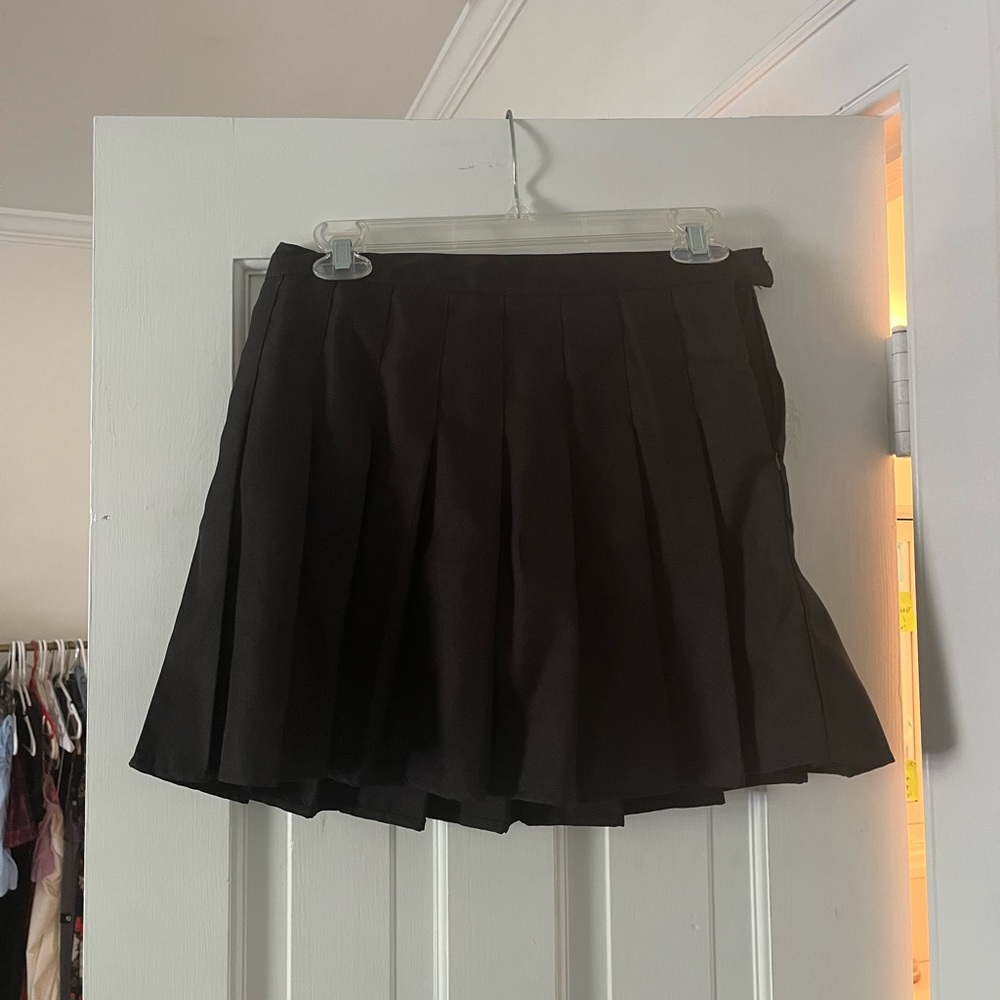 Black Pleated Skirt